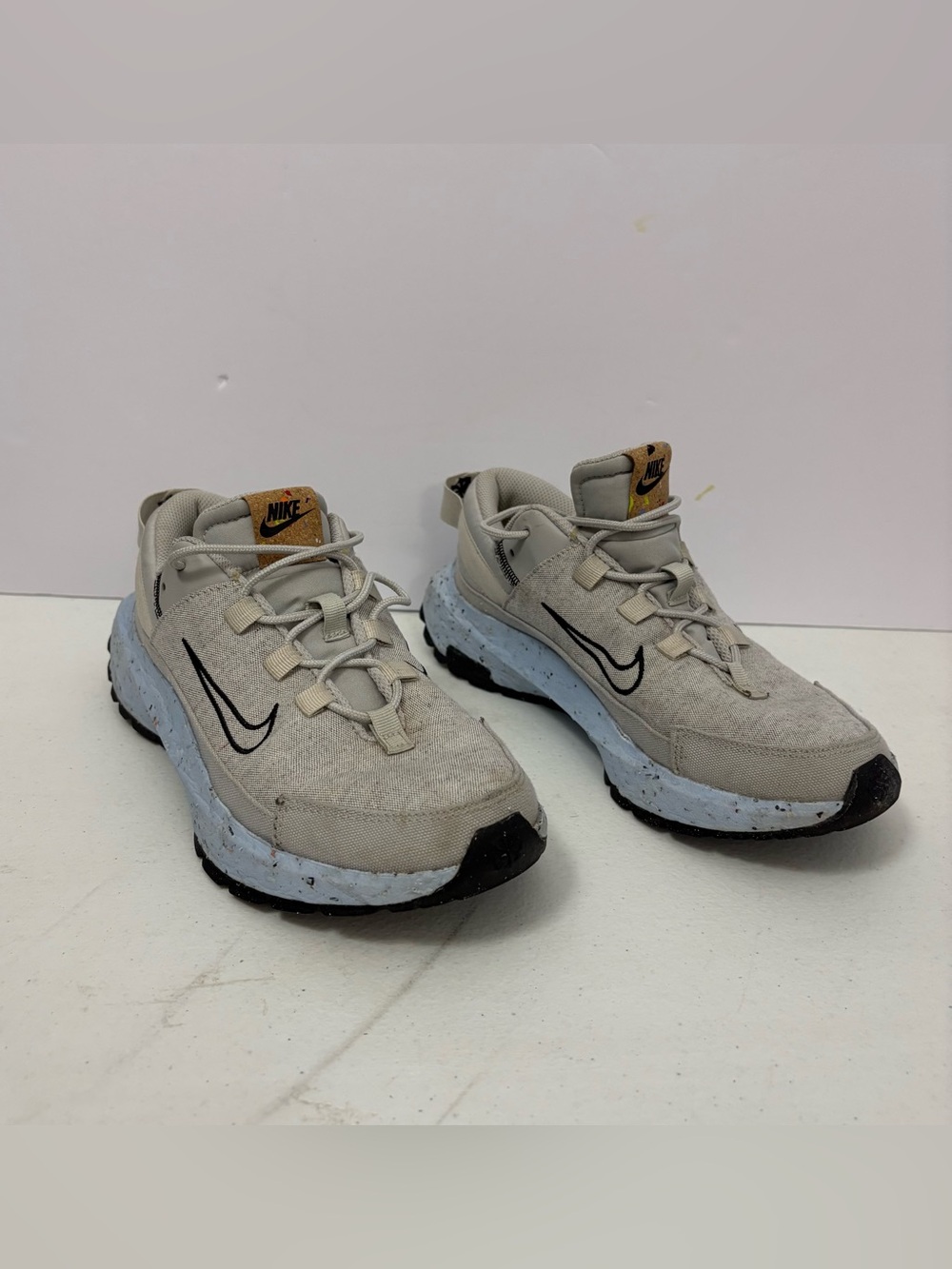 Nike Crater Remixa Next Nature Shoes Men's Size 6.5 Gray Fog Chambray Blue